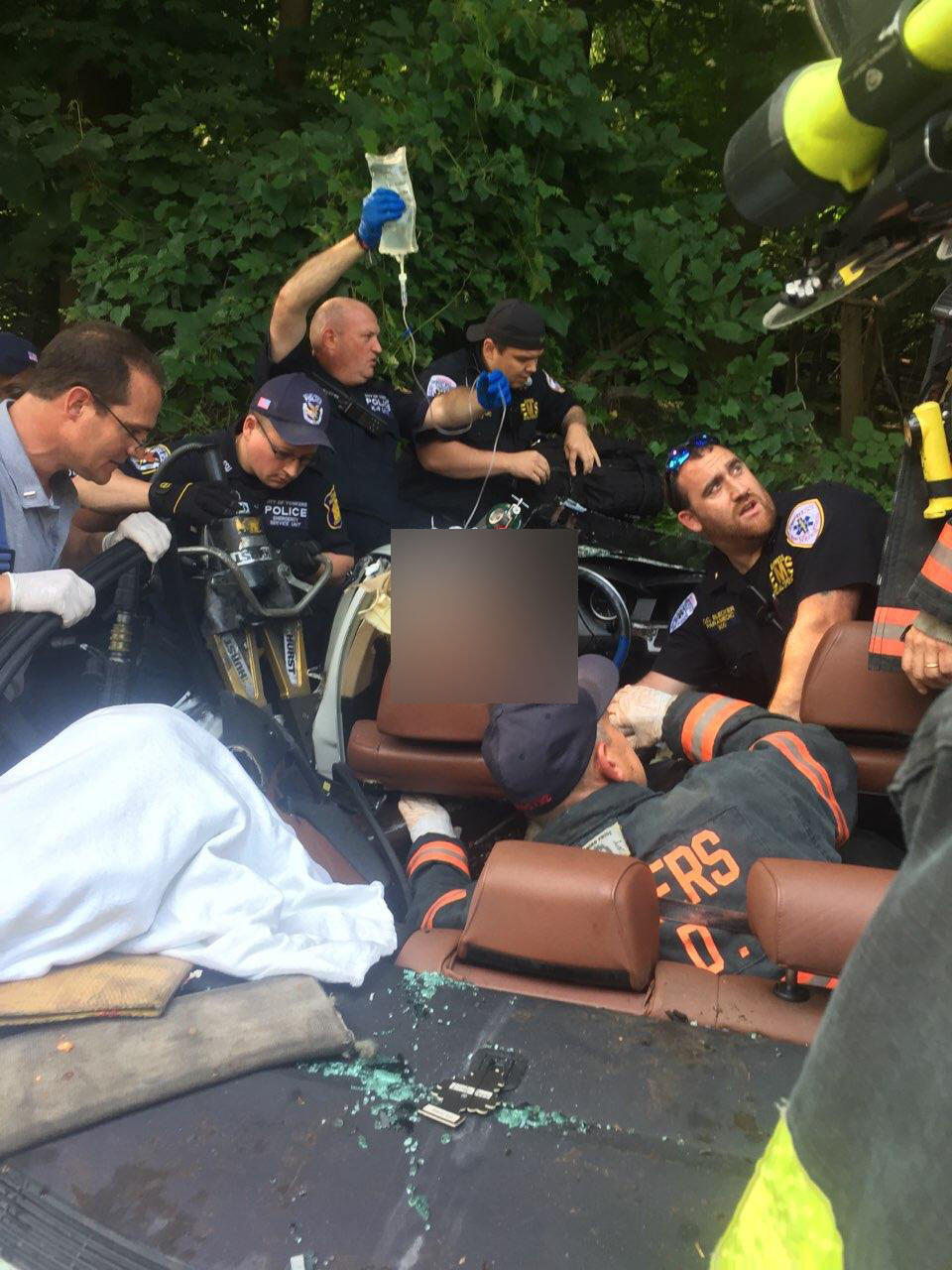 Accident on the Sprain Parkway today (Yonkers Police Department