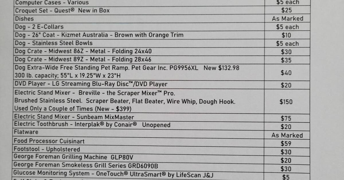 Garage Sale in Ballwin, MO Finds — Nextdoor