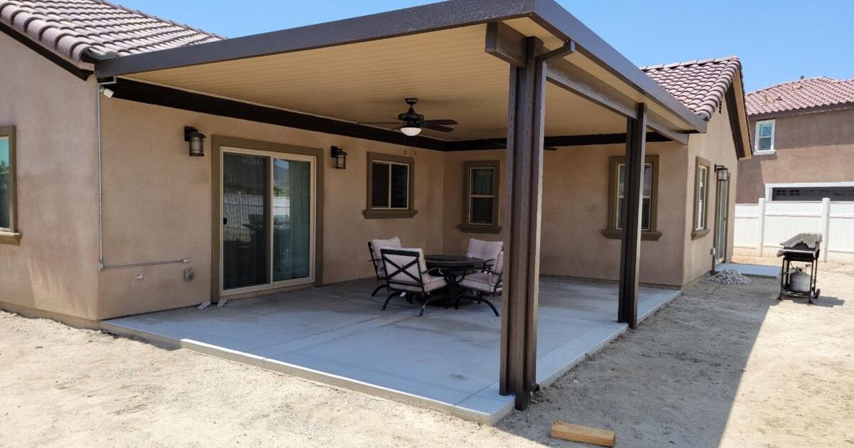 Alumawood Patio Cover 8’ x 45’ for 3900 in Hemet, CA For Sale & Free