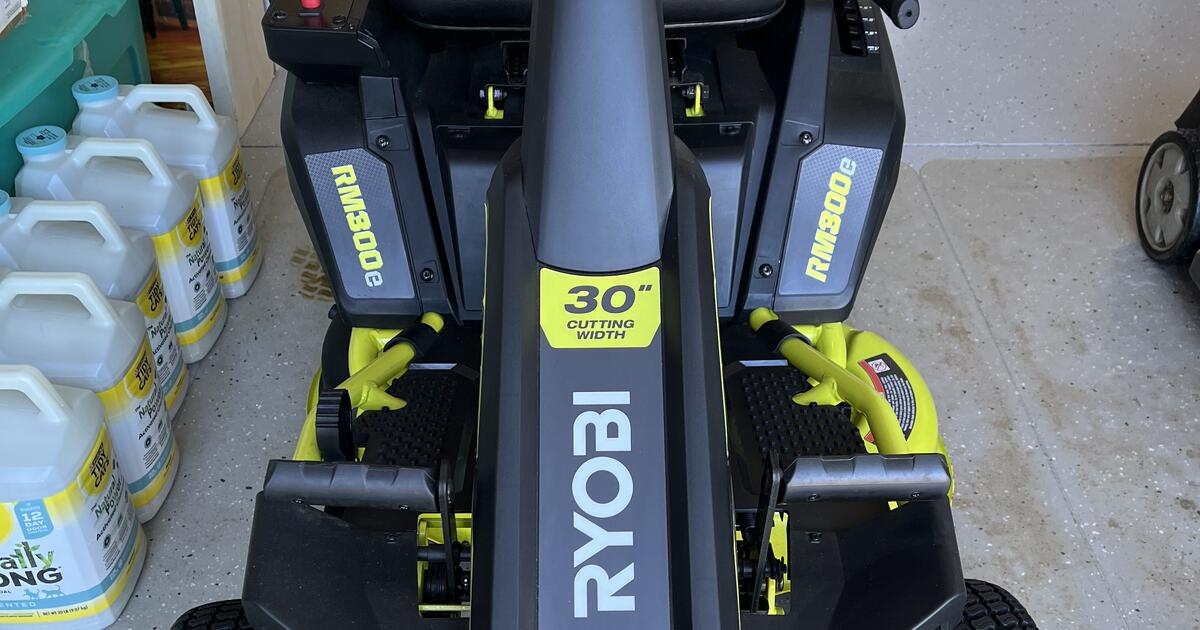 Ryobi RM300e Riding Lawn Mower - PRICE REDUCED for $900 in Fernandina ...