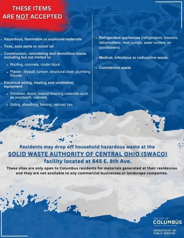 Now Open The new Waste and Reuse Convenience Center located at 2100