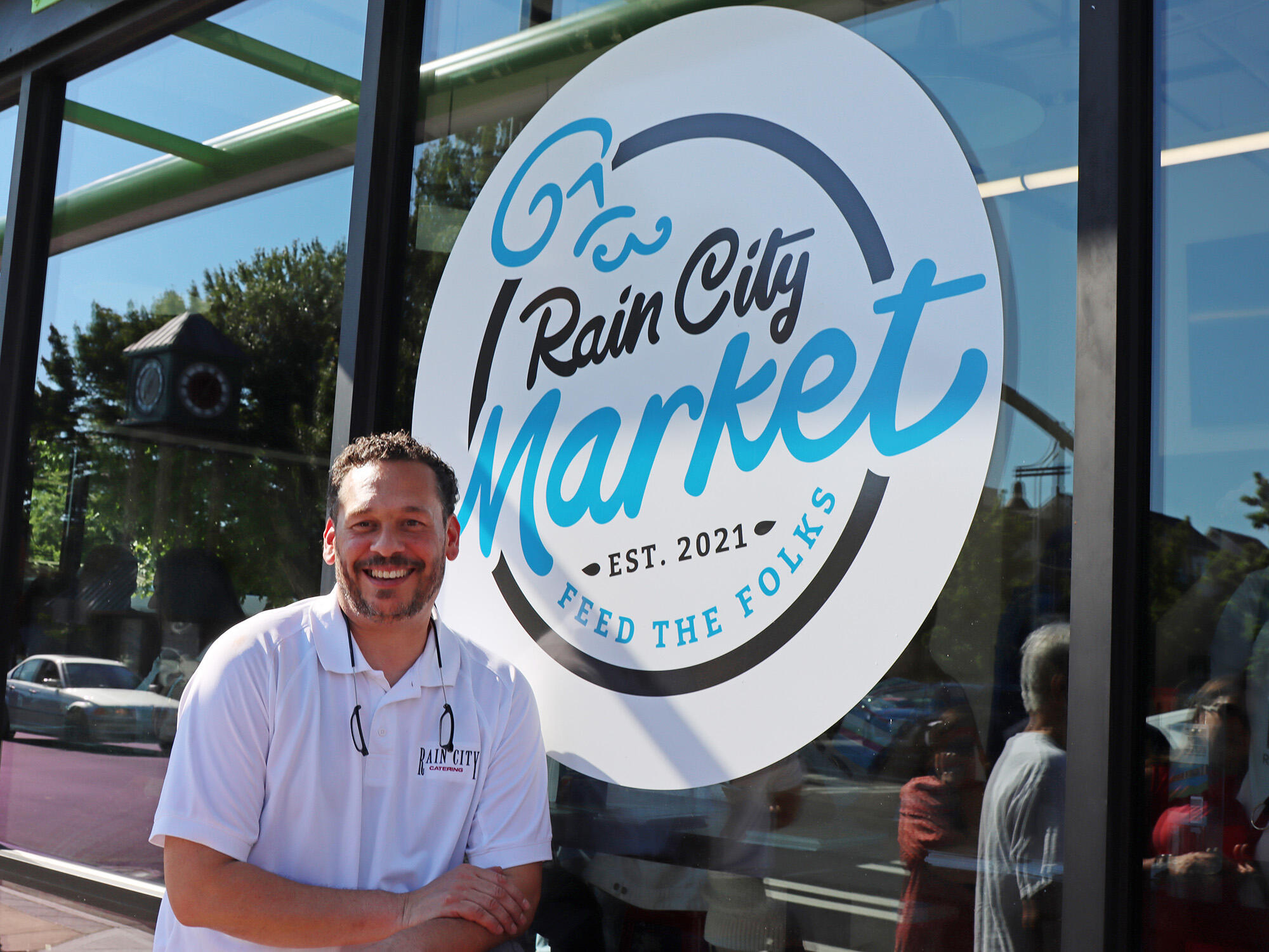 Kenny Rogers, the owner of Rain City Catering and Rain City Market, is