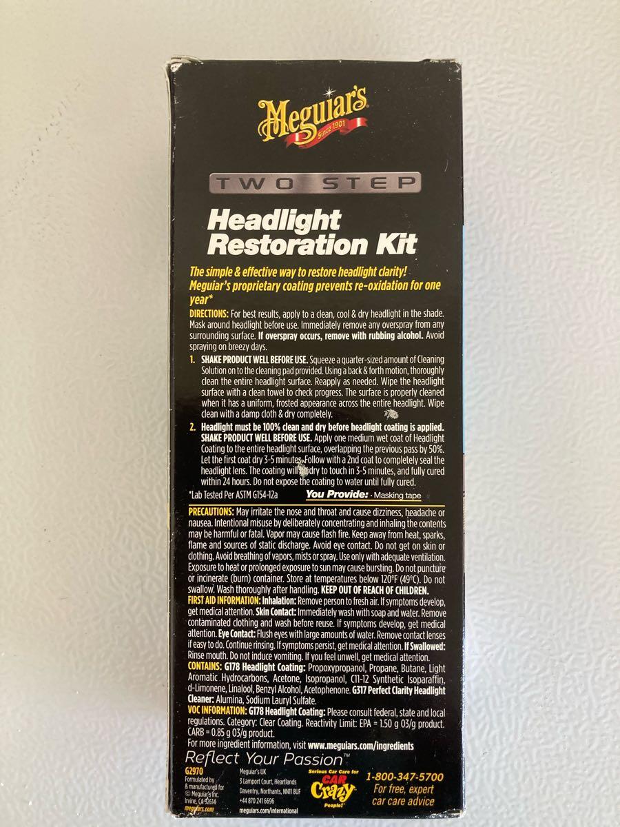 Meguiars Headlight Restoration Kit For $10 In Elizabeth, CO