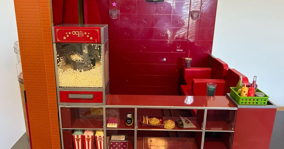 Our Generation Movie Theater / Cinema Playset for 18" Dolls for 30 in