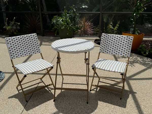 Br New Bistro Foldable Table 2 Chairs Set From Hobby Lobby For 120 In Ormond Beach FL For Sale Free Nextdoor