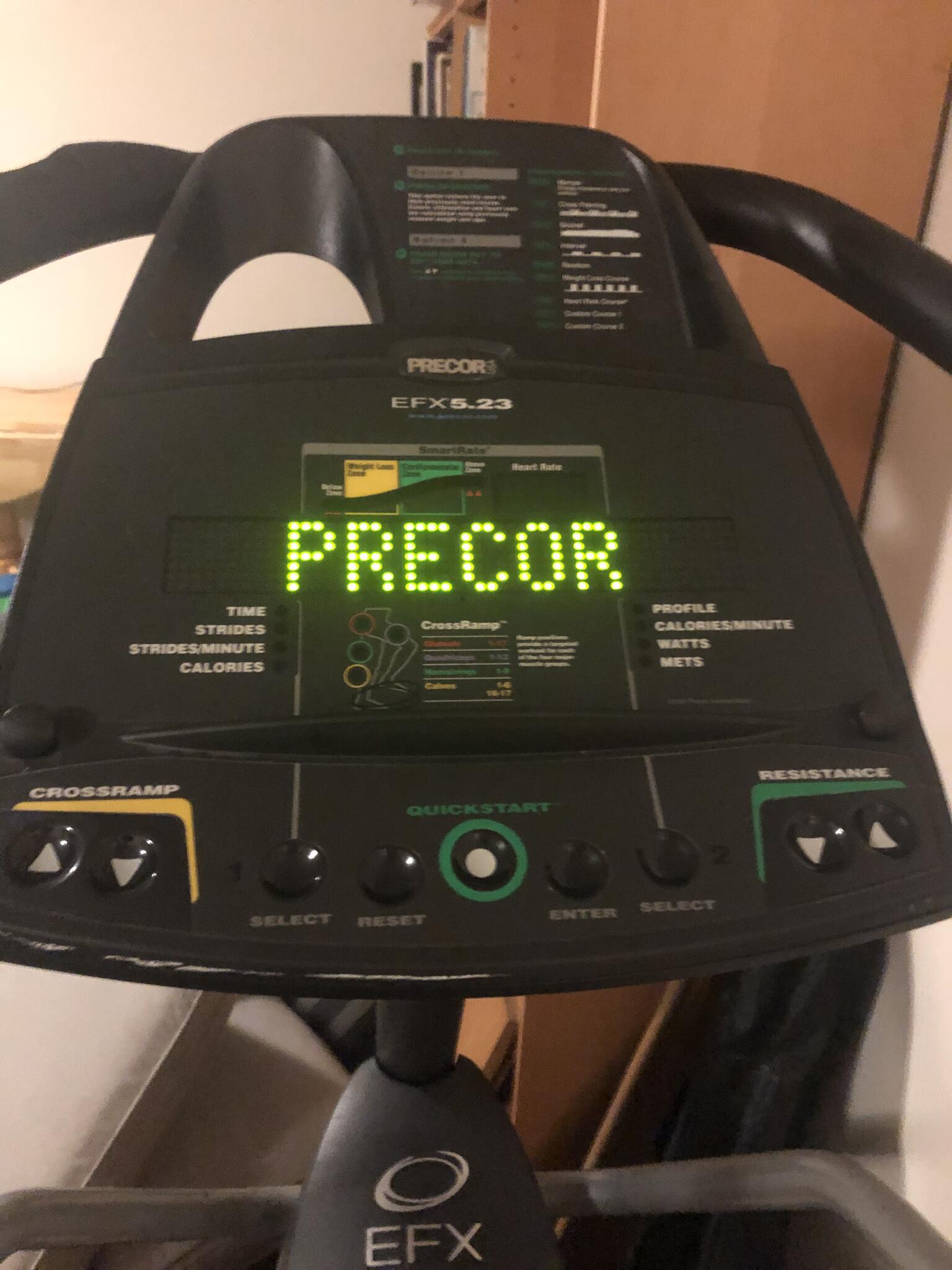 Elliptical Cross Trainer Precor Efx Heart Rate Monitor Exercise