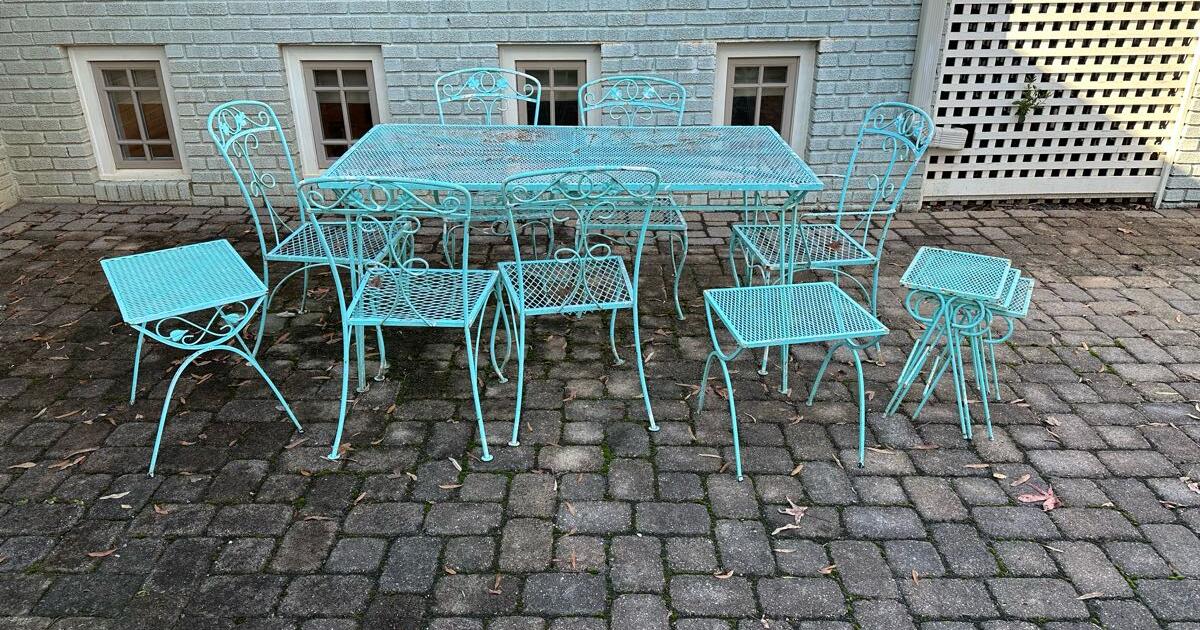 Vintage Wrought Iron Tables and Chairs for 50 in Charlotte, NC For