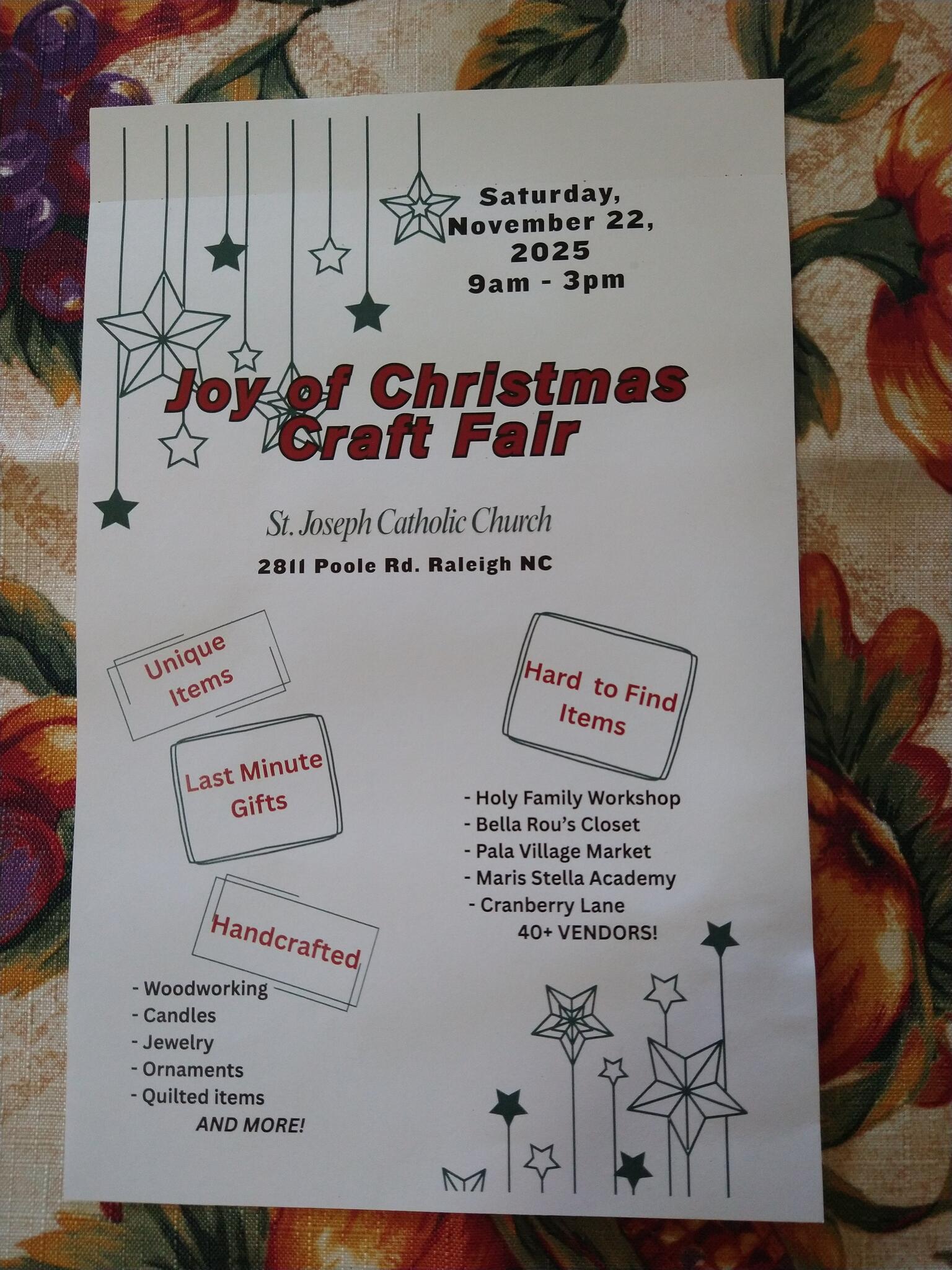 Joy of Christmas Craft...