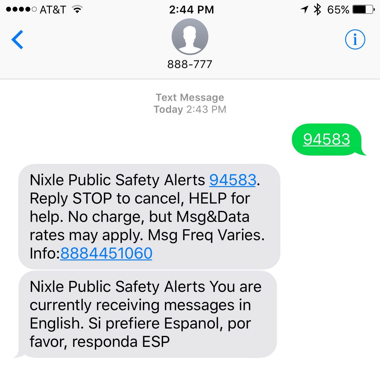Emergency Notifications via Text Message (San Ramon Police Department