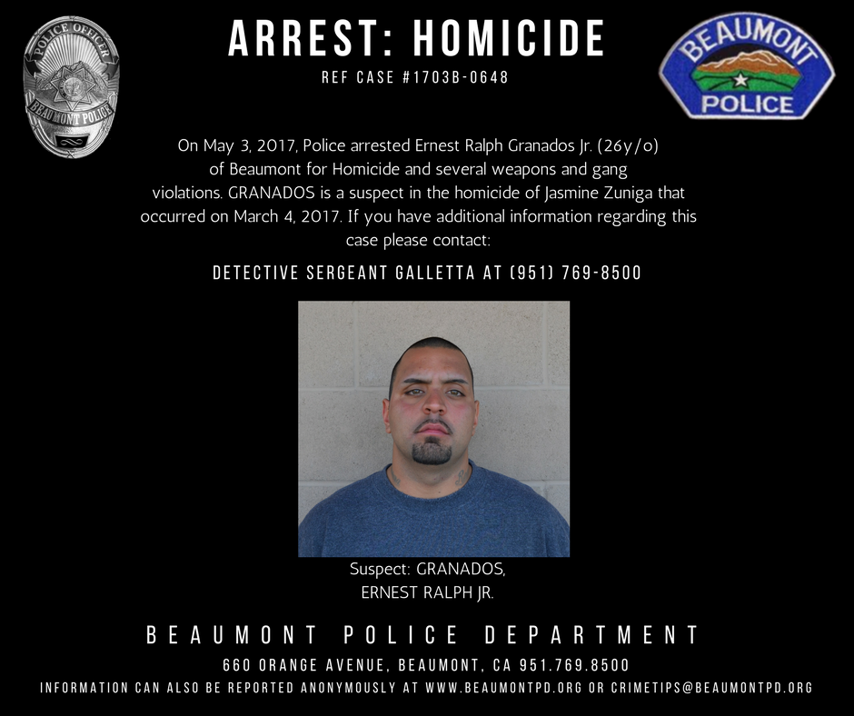 ARREST Homicide Beaumont Police Department Nextdoor