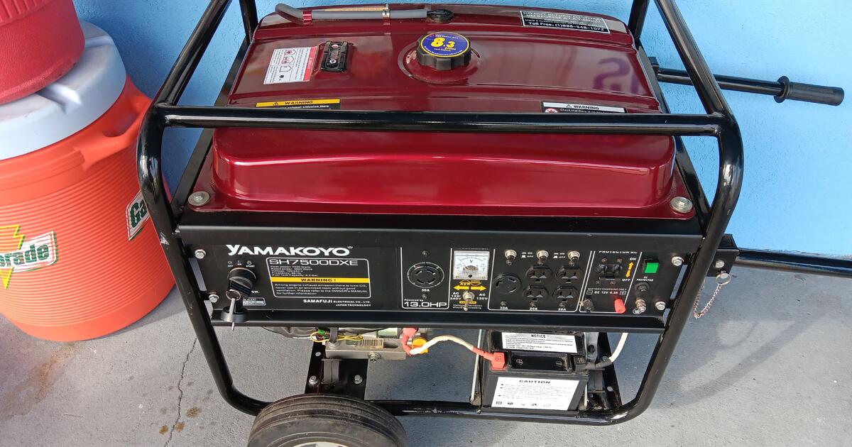 Yamakoyo Sh7000dxe2 Generator 7000 w/5600 w/ with 13 Hp Elec for 475