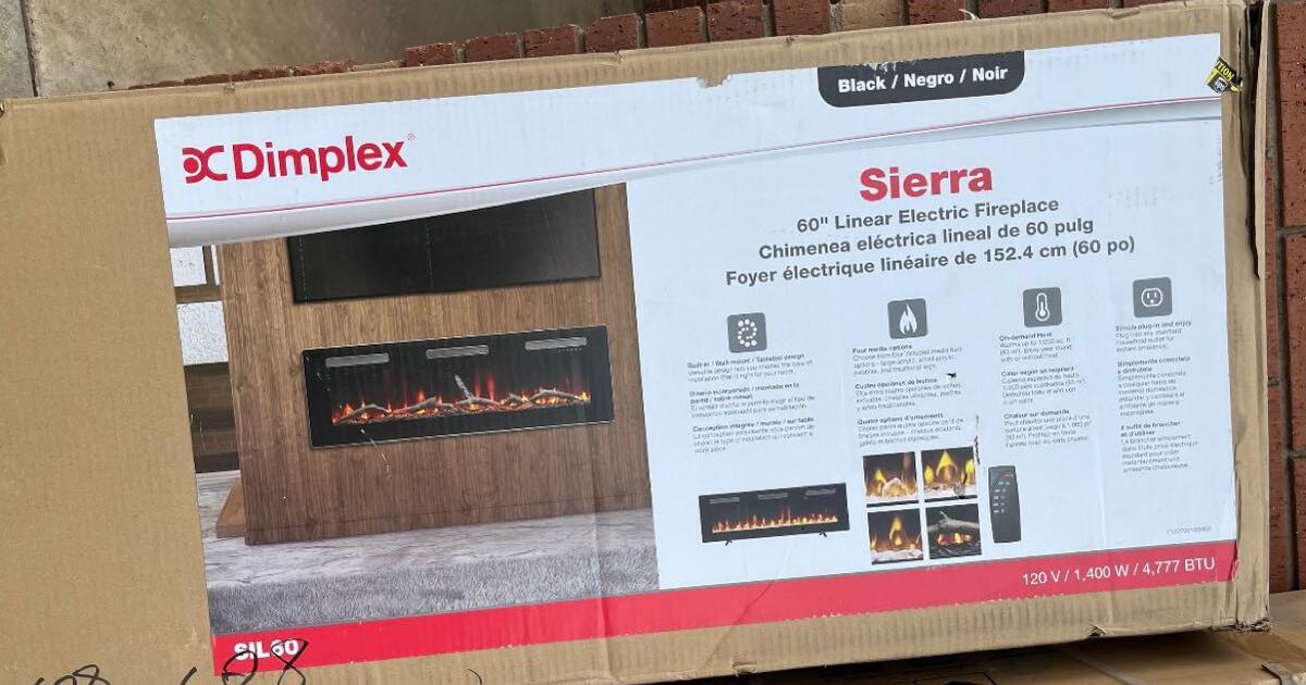 Dimplex Sierra 60 in. Wall/Builtin Linear Electric Fireplace in for