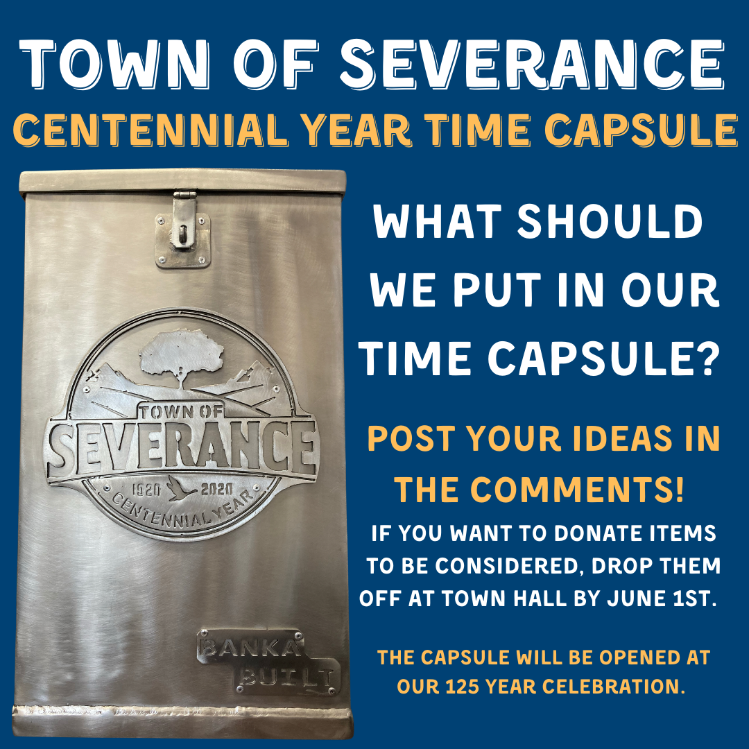 Town of Severance Centennial Year Time Capsule (Town of Severance