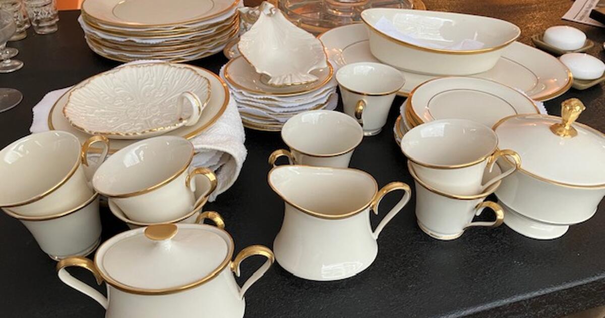 Lennox China "Eternal" pattern. 8 complete place settings, plus several