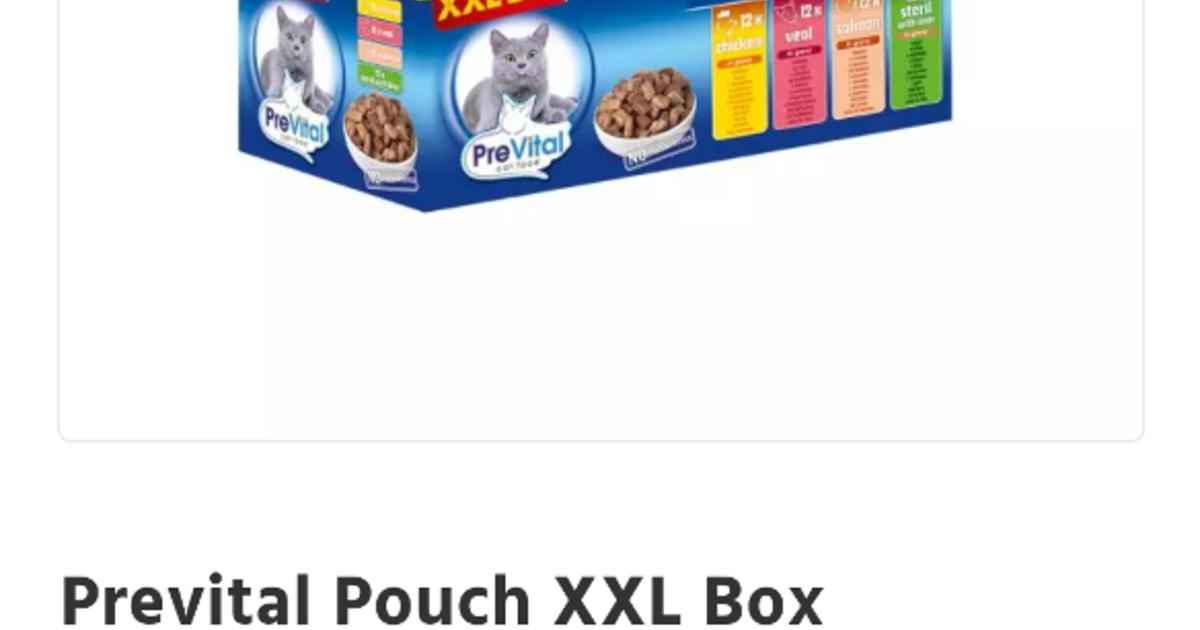 compact koppeling Het formulier Prevital Pouch XXl Box Kattenvoer Voor 7 € In Leusden, UT | Gratis/Te Koop  — Nextdoor