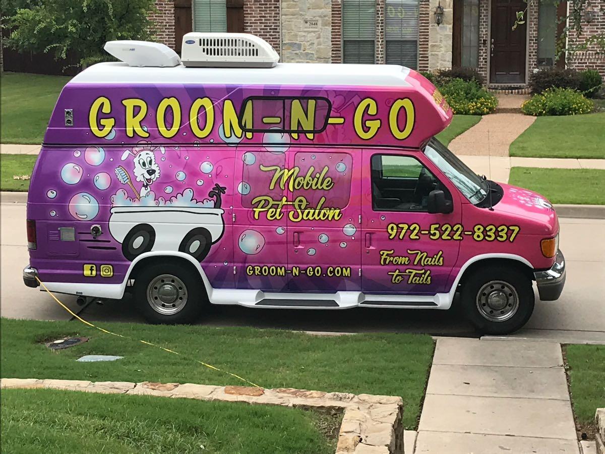 Groom and go mobile pet sale grooming