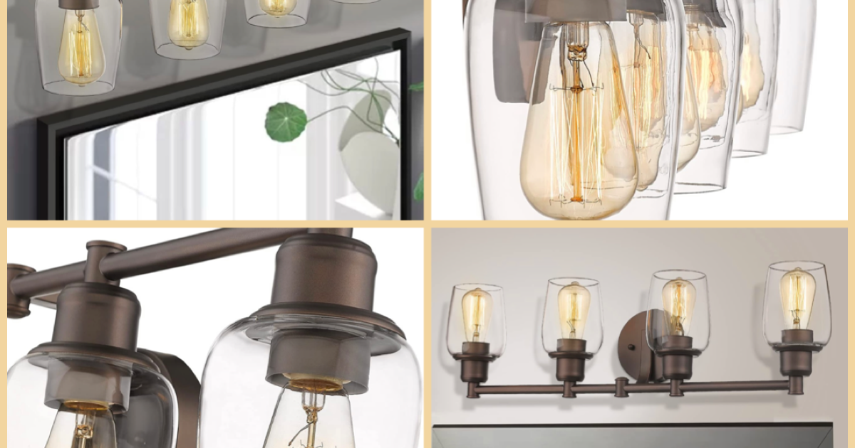 New 4 Light Bathroom Vanity Adjustable Lights Oil Rubbed Bronze Finish