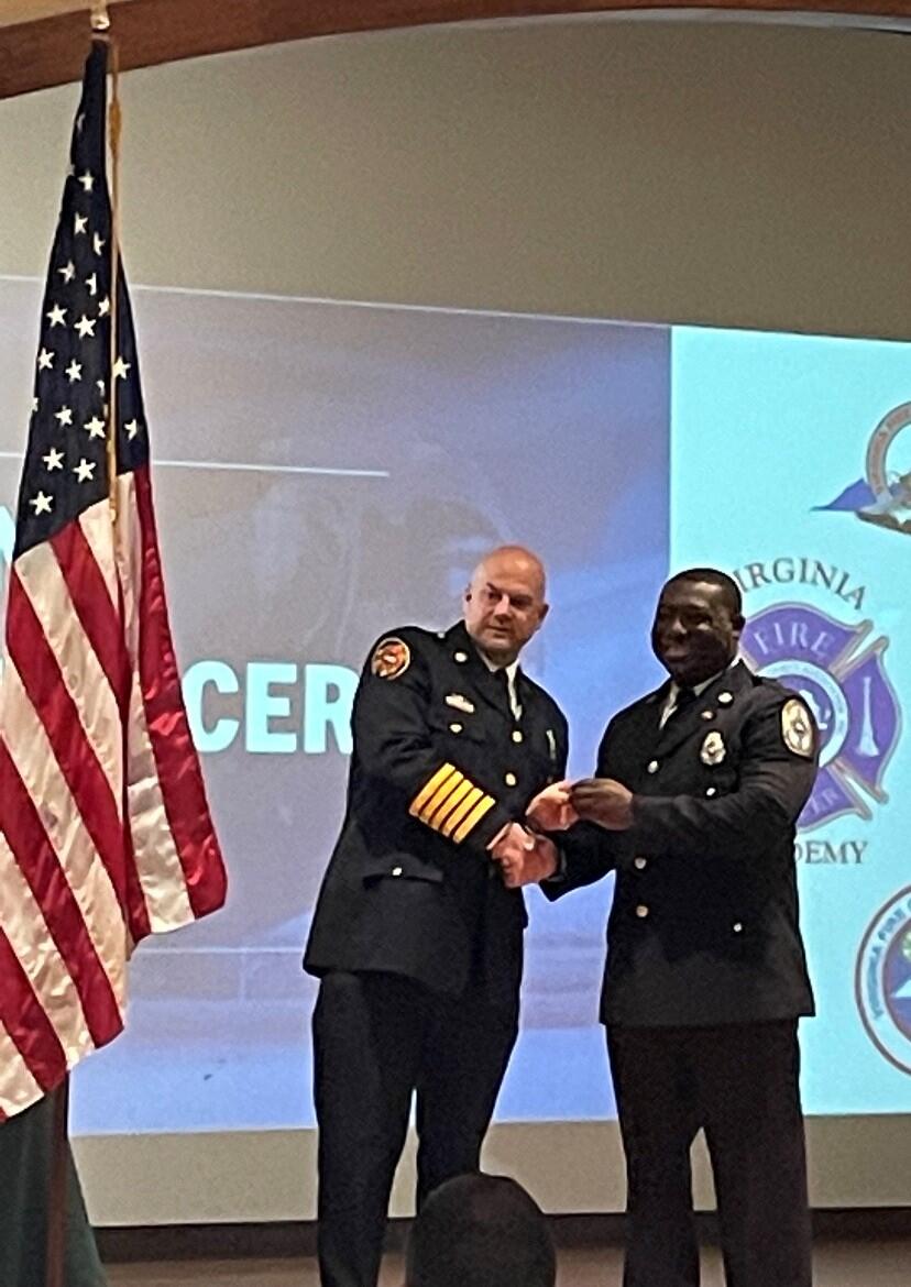 Congratulations to Firefighter Mayo on his completion and graduation