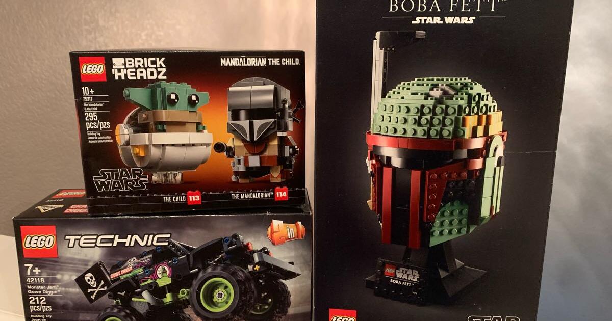 NEW LEGOs Retired Boba Fett Helmet, Grave Digger for $1 in Rockwall, TX ...