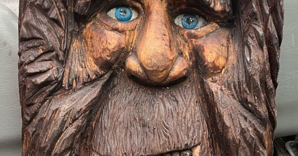 Goofy Sasquatch face carving for $125 in Sandy, OR | Finds — Nextdoor