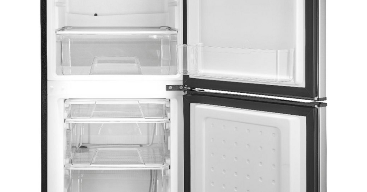 Insignia 4.9 Cu. Ft. Mini Fridge with Bottom Freezer Stainless Steel