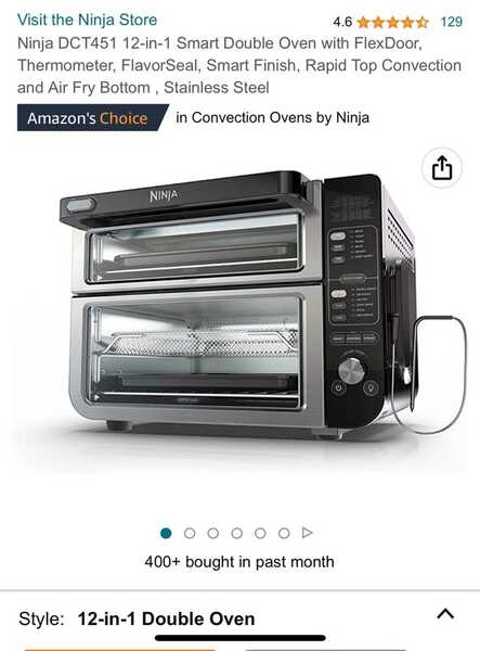 BRAND NEW! Ninja DCT451 12-in-1 Smart Double Oven For $250 In Los