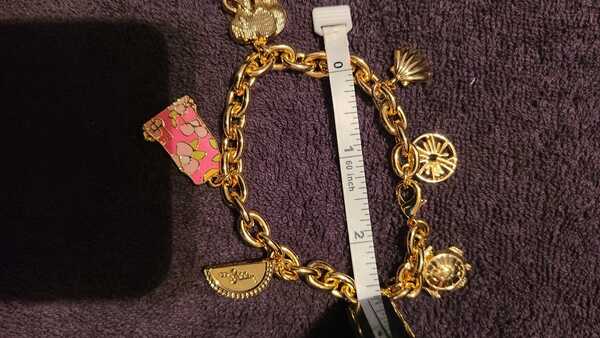 Lilly pulitzer sales charm bracelet