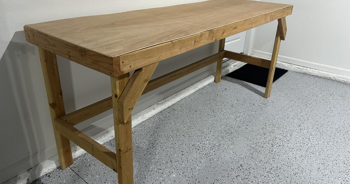 Work Table for Garage Made of Wood for 40 in Ocala, FL For Sale