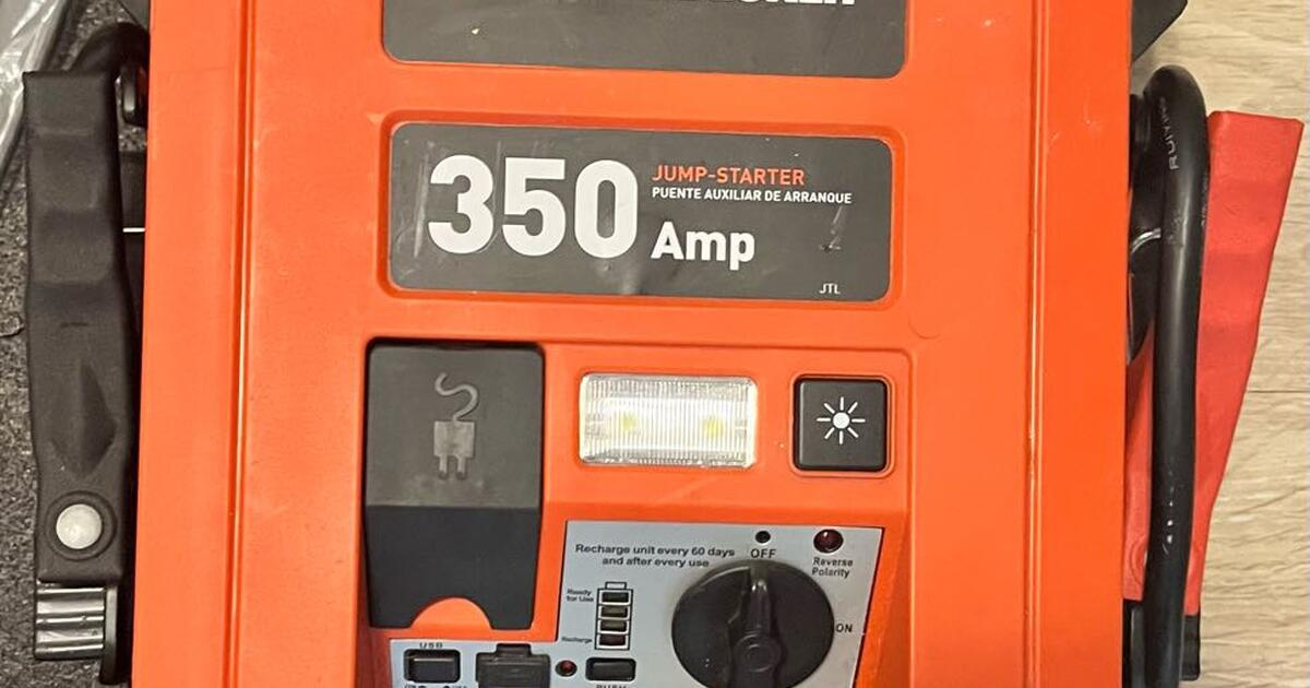 Black and Decker 350 Amp Jump Starter for $40 in Washington, DC | For