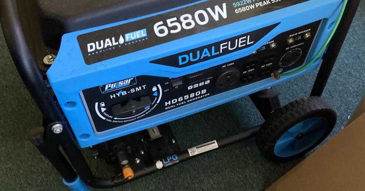 New Pulsar HD6580B 6,580Watt 120/240V Hybrid Dual Fuel Gasoline