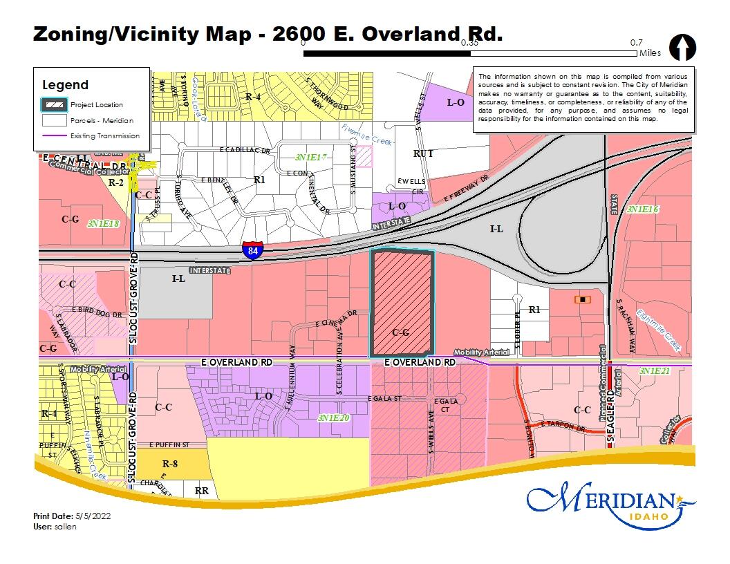 Planning and Zoning Public Hearing Notice for Overland and Wells II MDA