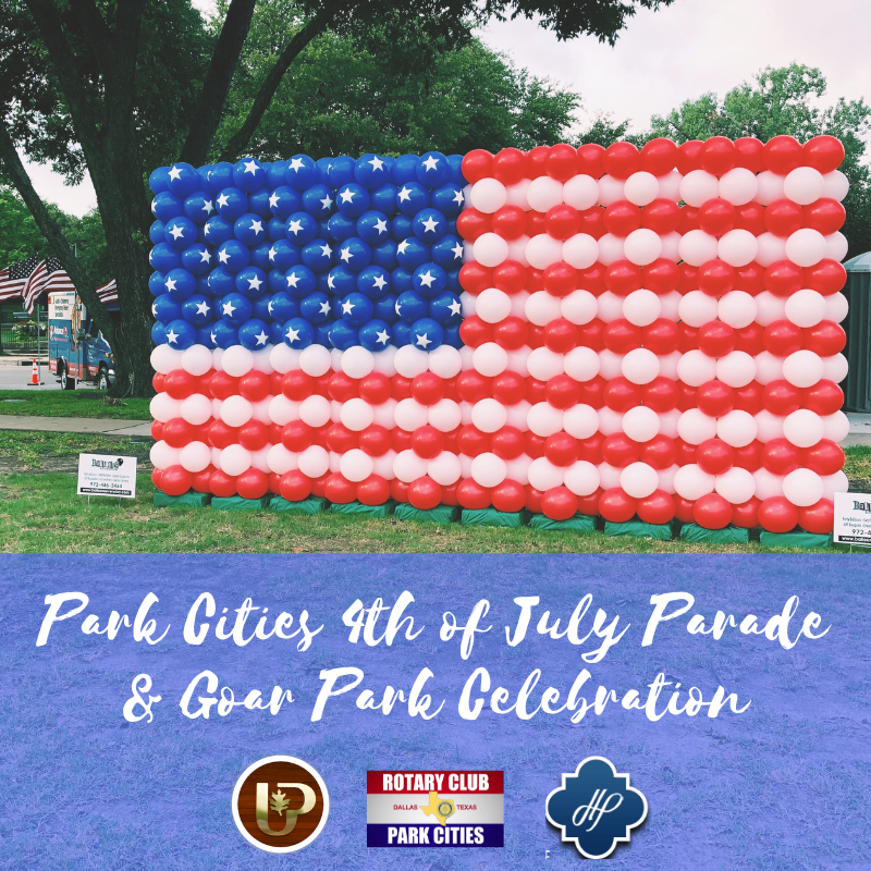 Park Cities 4th of July Parade and celebration in Goar Park (City of