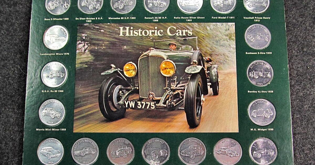 IMPRESSIVE SHELL OIL Commemorative HISTORIC CARS TOKEN COLLECTION -$15 ...