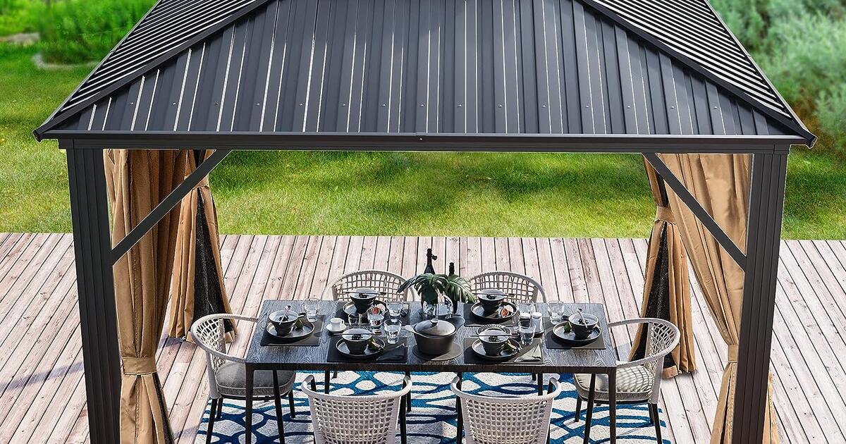 YITAHOME 10x10ft Gazebo Double Roof Canopy for 500 in Kent, WA For