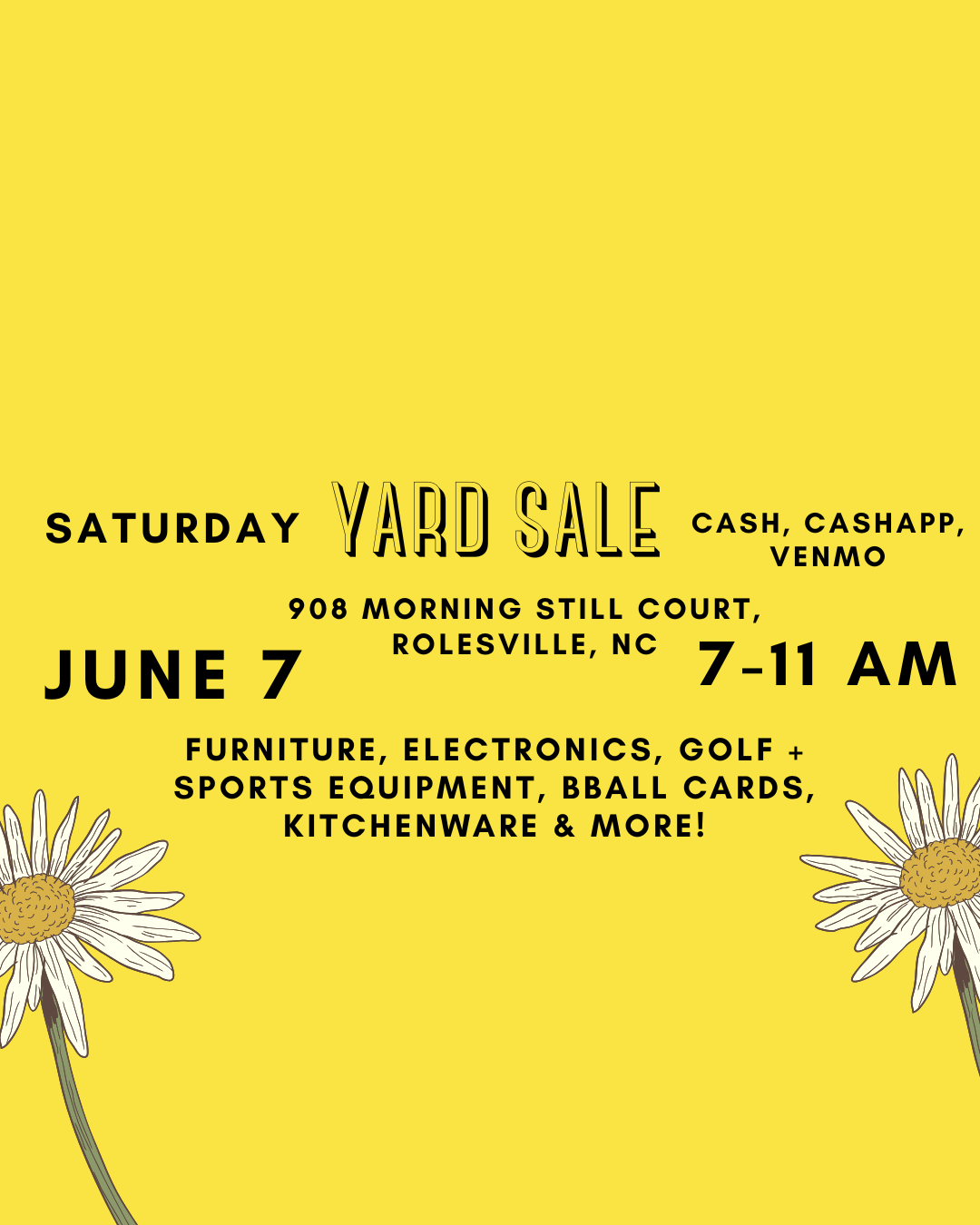 Rolesville Yard Sale!