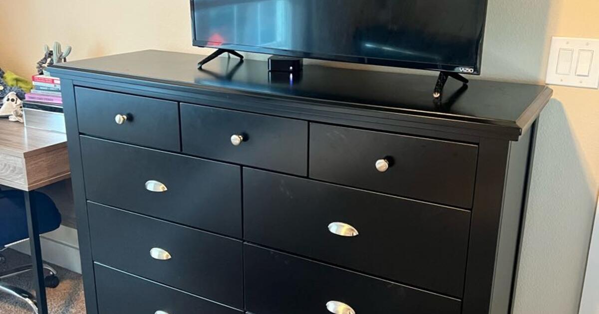 Black/Dark Brown Dresser for $160 in Dallas, TX | For Sale & Free ...