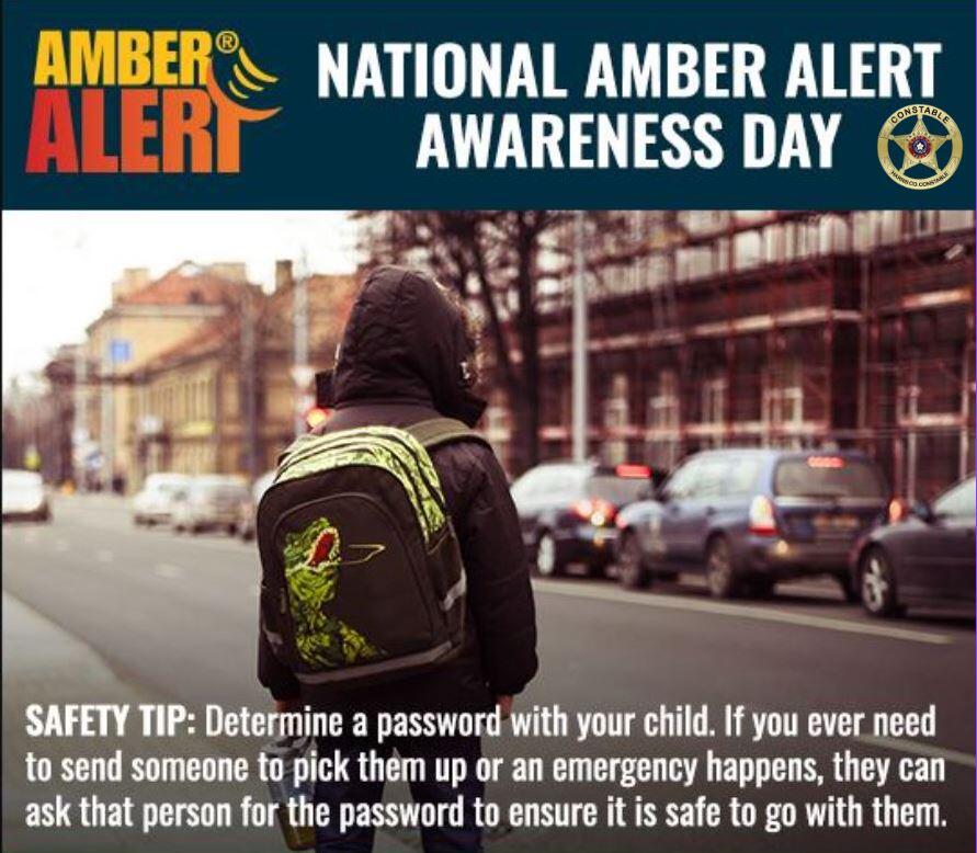 NATIONAL AMBER ALERT AWARENESS DAY (Harris County Constable Precinct 4