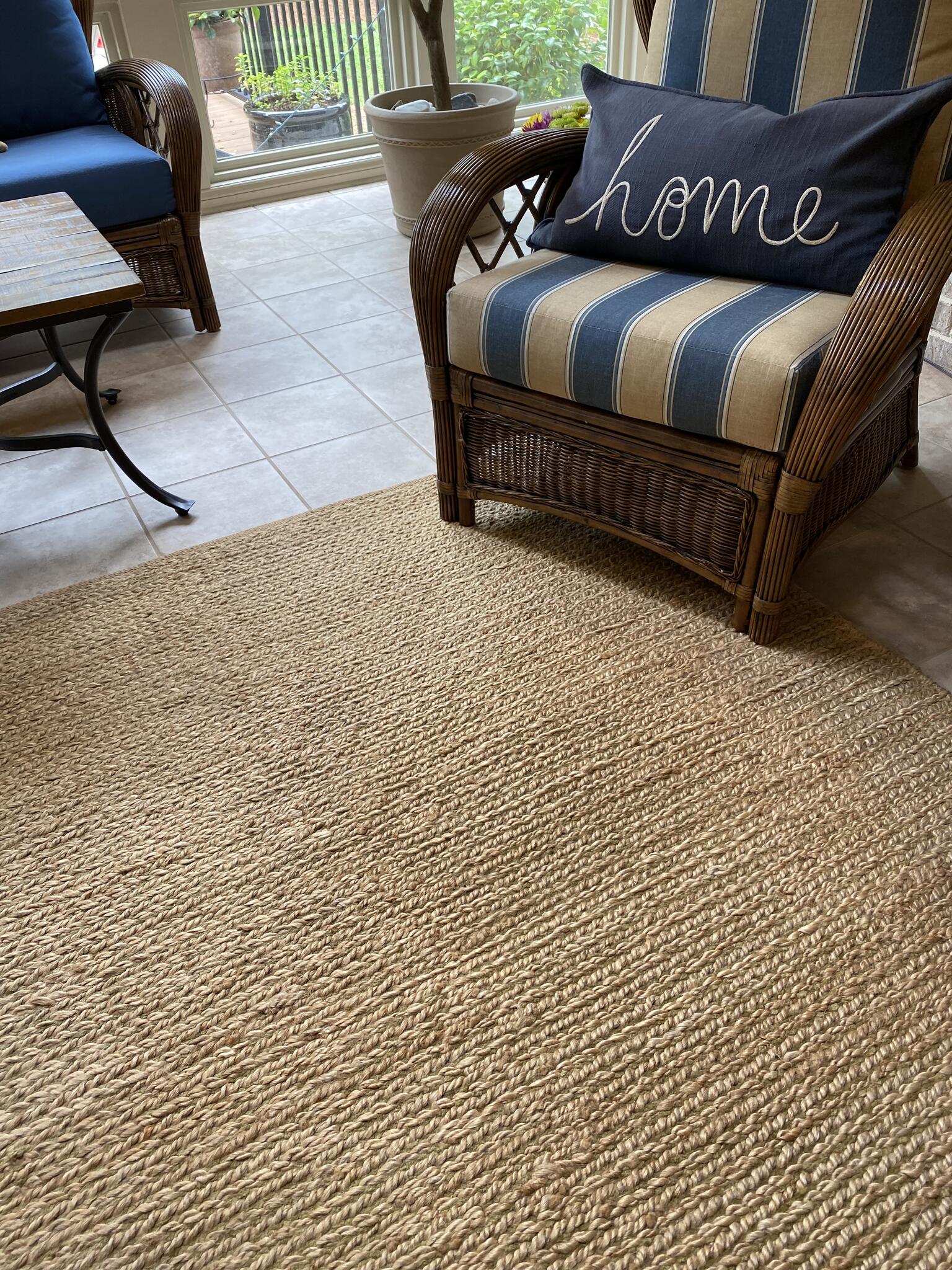 Pottery Barn Heather Chenille Jute Rug 8x10 for Free in Leland, NC For Sale & Free — Nextdoor