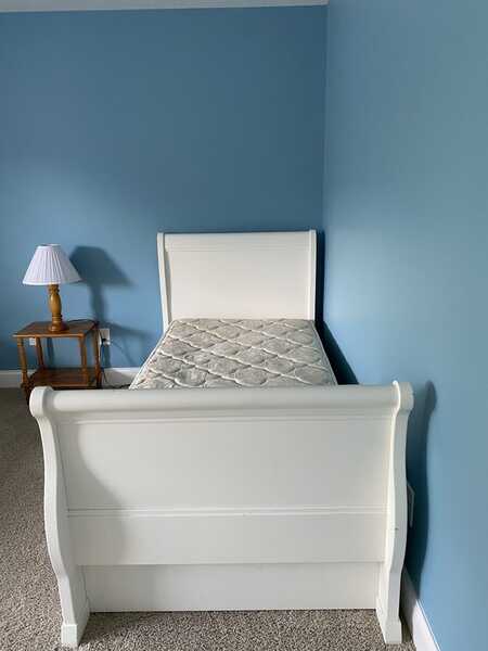 Pottery Barn Twin Sleigh Bed With, Pottery Barn Twin Sleigh Trundle Bed