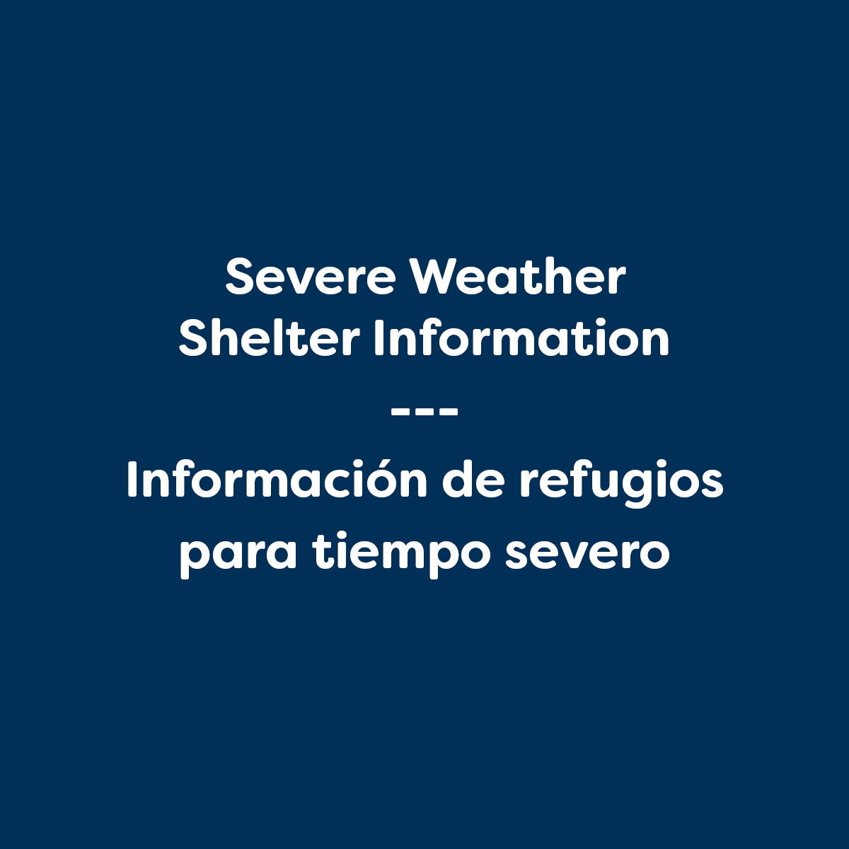 In response to continued severe weather, the City of Longmont has