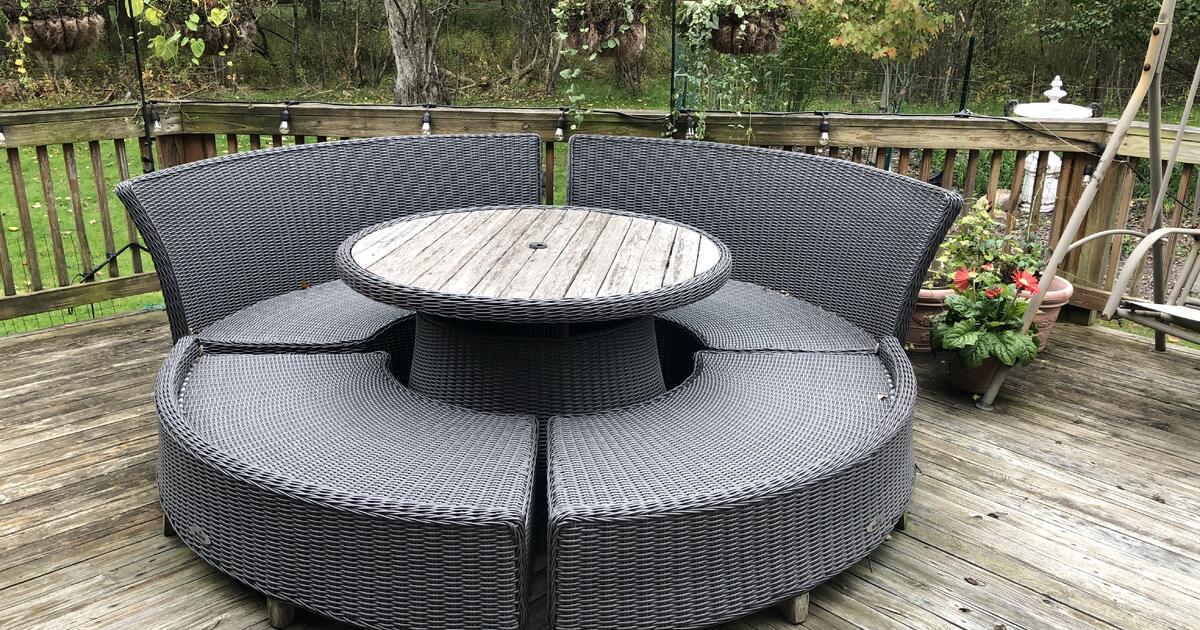 Broyhill Patio Furniture, wicker, no cushions, used, few years old