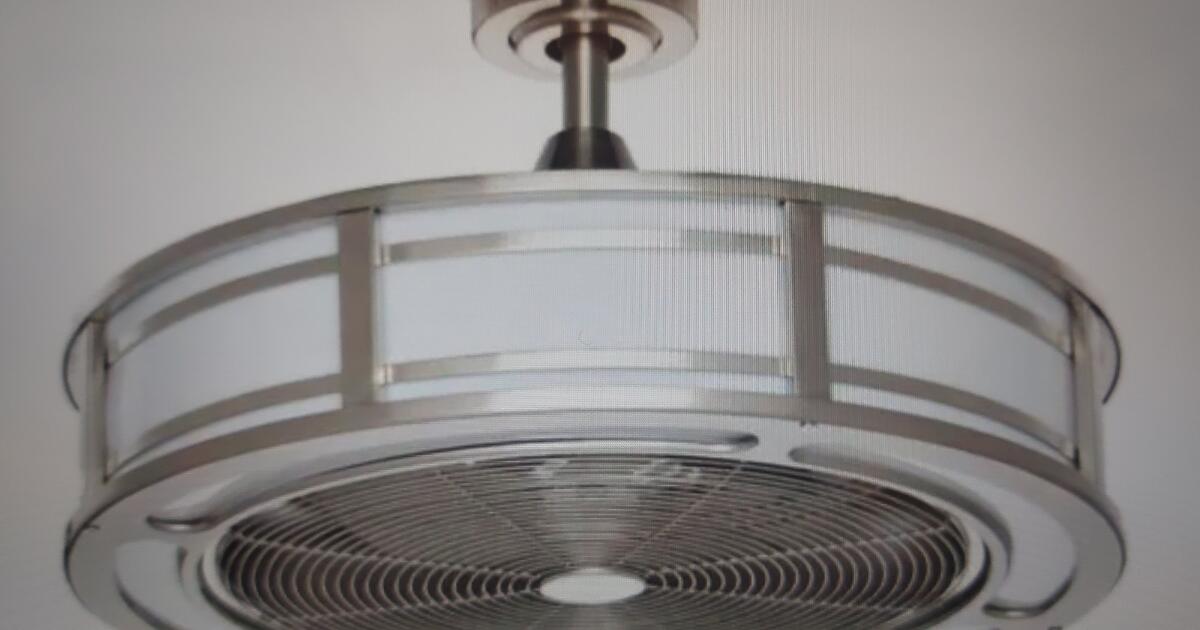 Home Decorators Brette II 23 in. LED Indoor/Outdoor Brushed Nickel