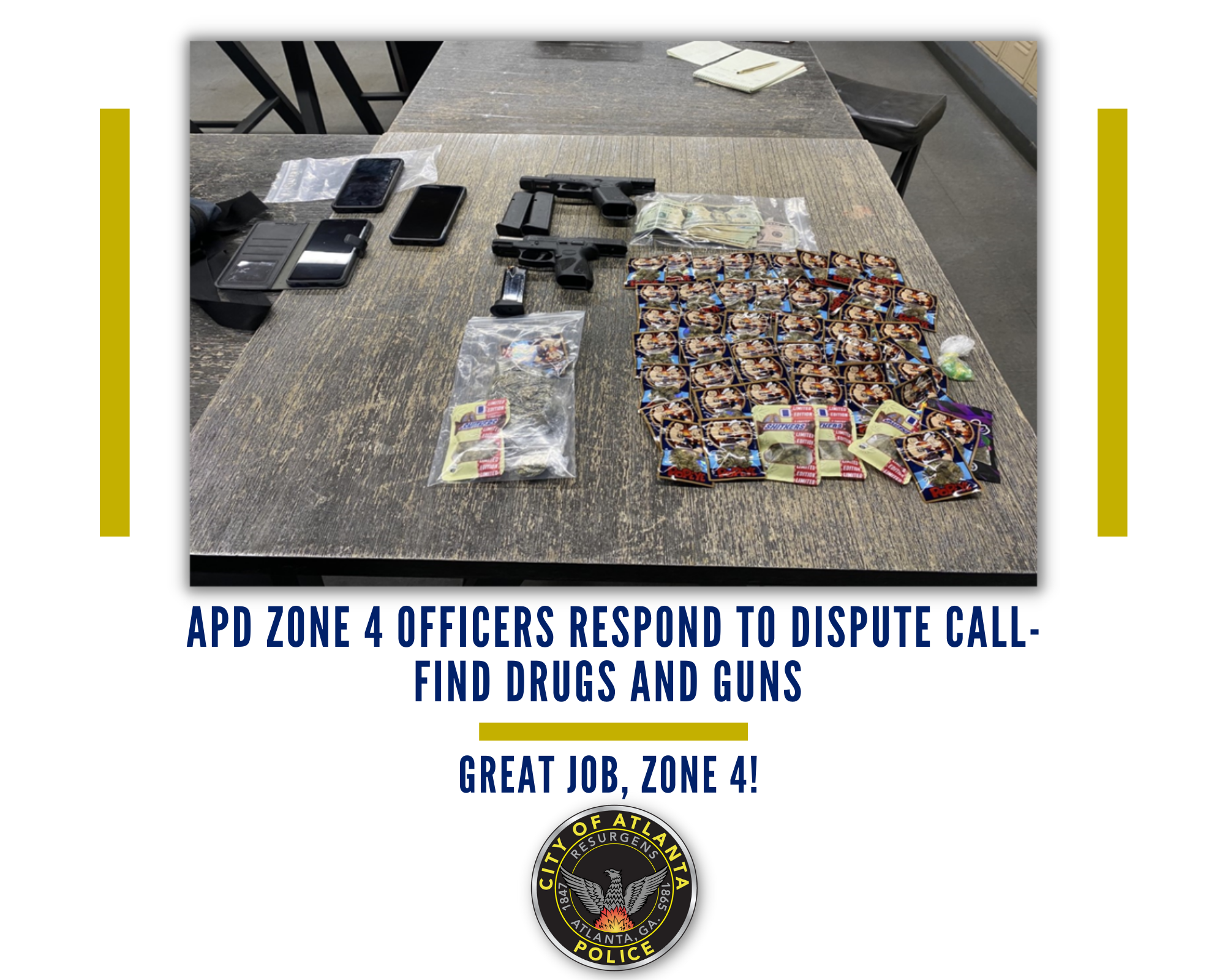 APD Zone 4 Officers Respond to Dispute CallFind Drugs and Guns (Atlanta Police Department