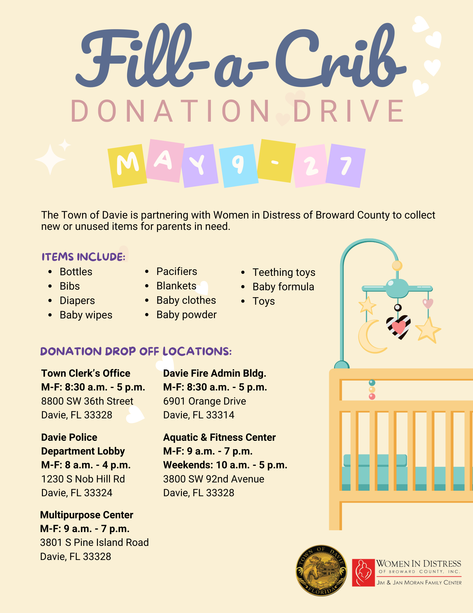 Town of Davie Partners with Women In Distress of Broward County for