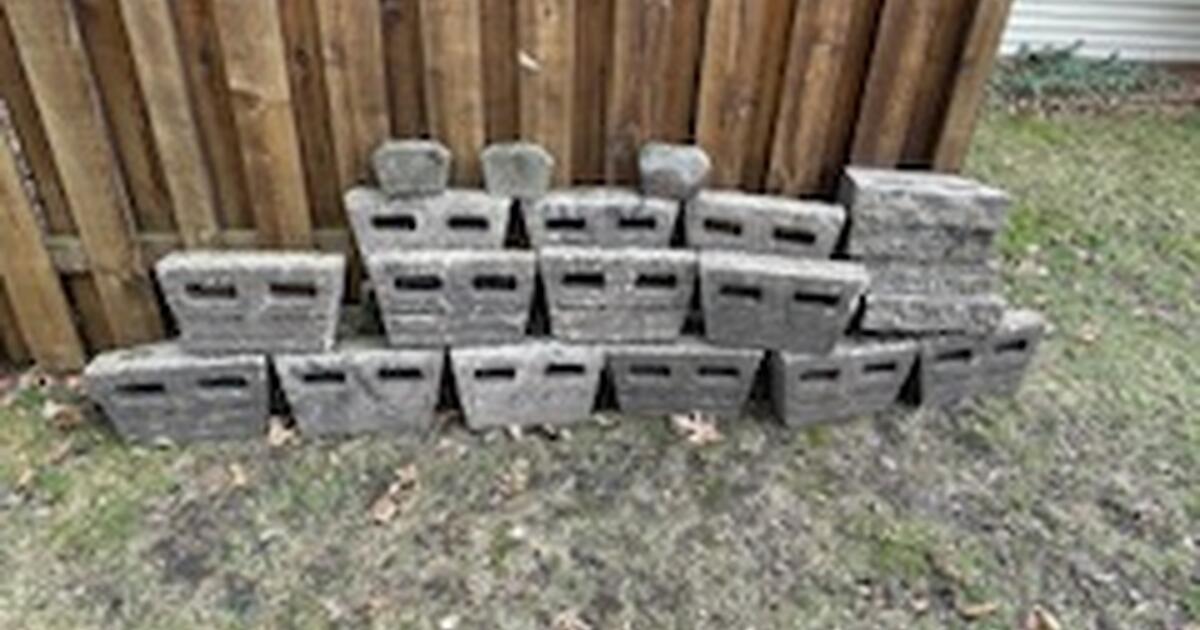cement blocks from a longstanding flower garden for Free in Oakdale