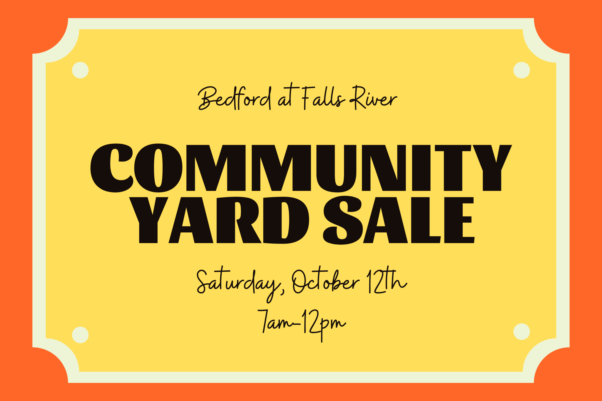 Bedford at Falls River Community Yard Sale