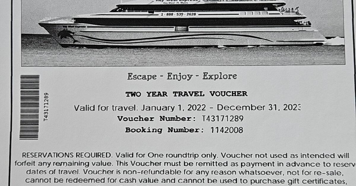 Key West Express Vouchers for 100 in Punta Gorda, FL For Sale & Free