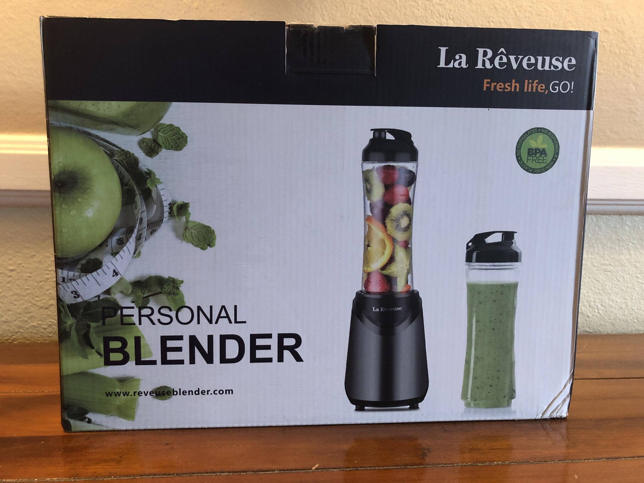 La Reveuse Single Serving Smoothies Blender 300 Watt with 18 oz