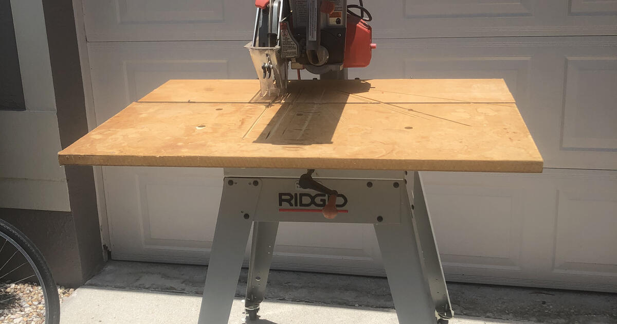 Ridgid radial arm on sale saw price