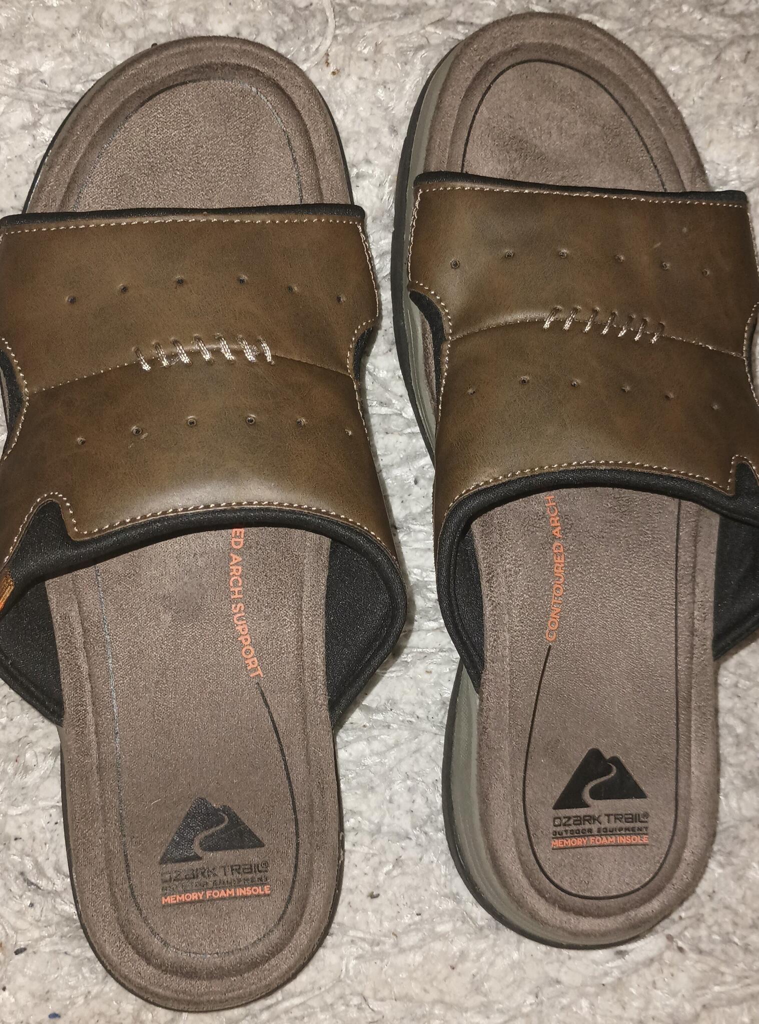 Ozark trail memory foam sandals online